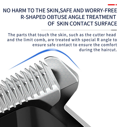 ZeroBlade™ Pro: Cordless 7000RPM Hair Trimmer with LCD Display